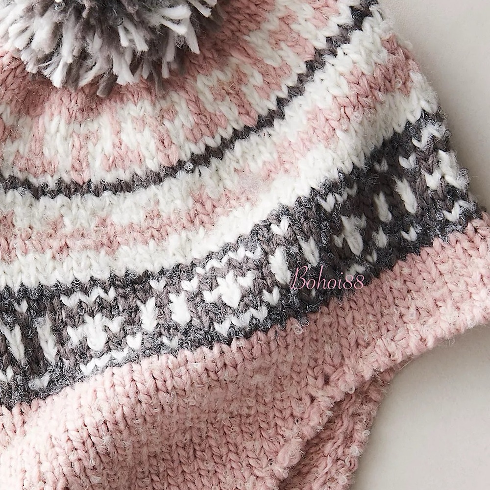 NEW Free People Pom Knit Beanie - Picture 12 of 13